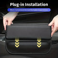 Qirelle Car Seat Gap Filler Organizer — Slim PU Leather Console Pocket