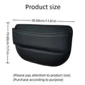 Qirelle Car Seat Gap Filler Organizer — Slim PU Leather Console Pocket