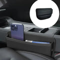 Qirelle Car Seat Gap Filler Organizer — Slim PU Leather Console Pocket