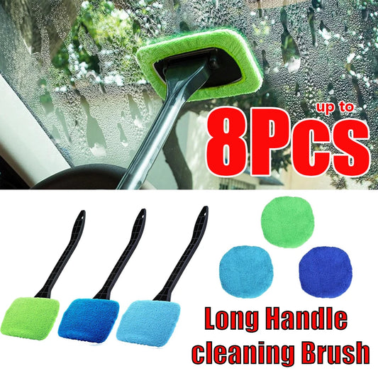 Qirelle Windshield Cleaning Brush Set — Long-Reach Clarity Tools That Make Every Drive Crystal Clear