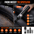 Qirelle Cordless Car Vacuum — 13000Pa Handheld Power That Leaves Zero Crumbs Behind
